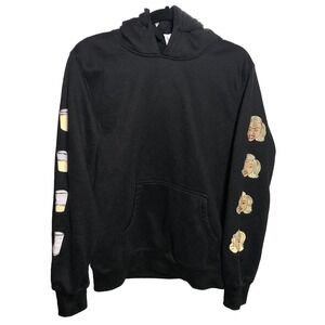 Early RIPNDIP Black Hoodie Blonde Faces Graphic FL Born LA Made Sz L C-40" L-25"